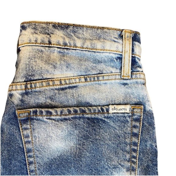 Ella Moss High Waist Straight Ankle Jeans Womens Junior 27 Acid Wash Mom Jeans - Picture 2 of 9